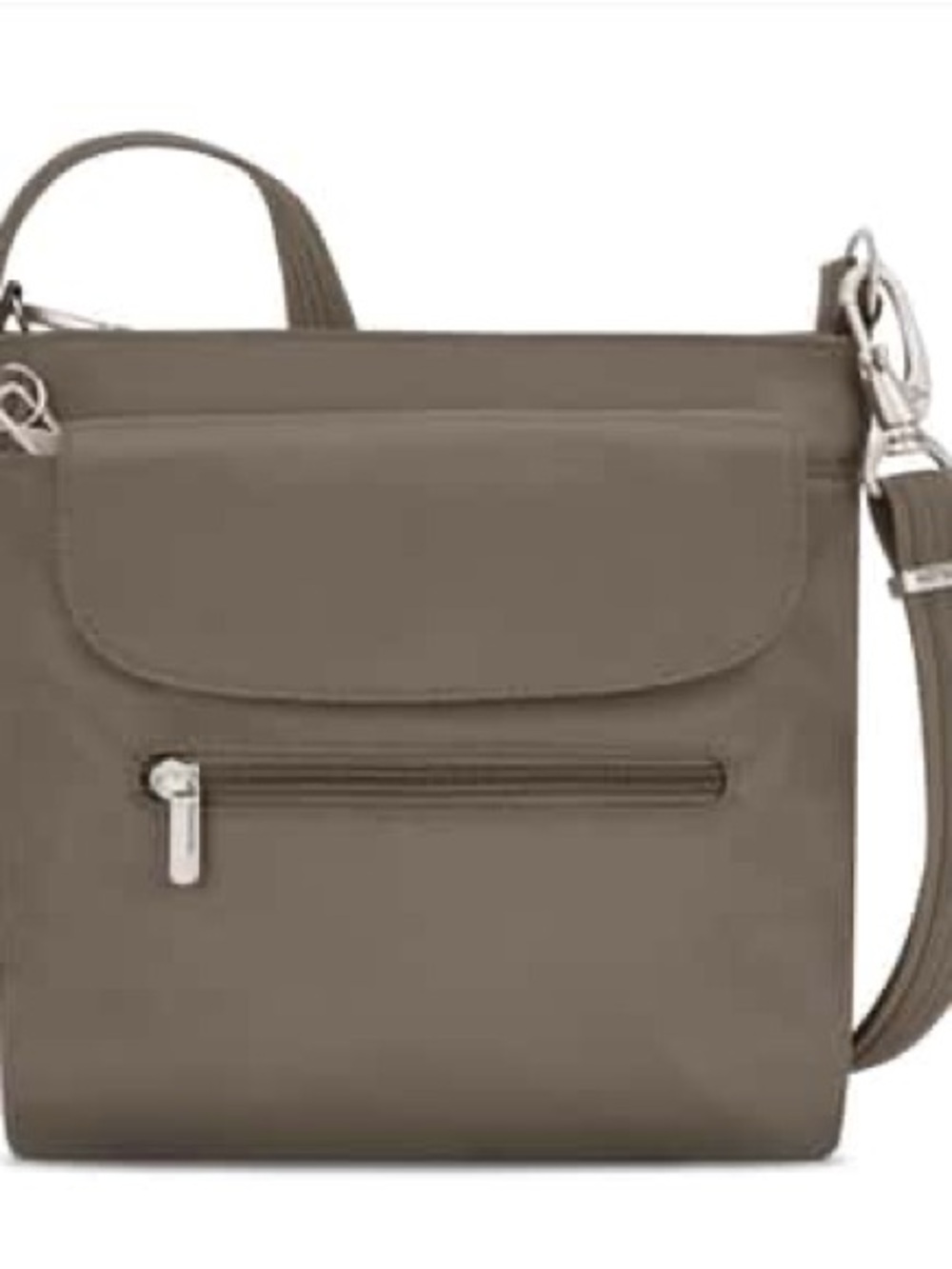 Travelon Small Polyester Mini Shoulder Bag  Nutmeg Anti- Theft